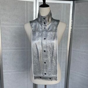 NWOT Veronica Beard Silver Rocco Dickey sz O/S